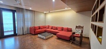 Living Room in 4 BHK Apartment at Jubilee Hills – for Rent