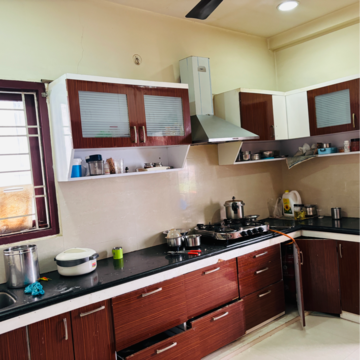 Kitchen in 3 BHK Builder Floor at Madhapur – for Rent