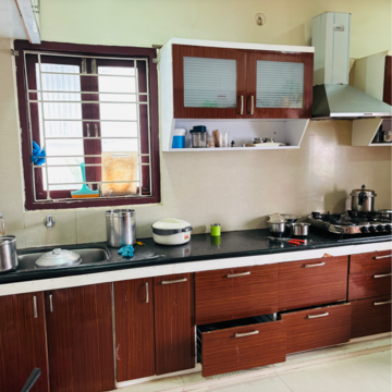 Kitchen in 3 BHK Builder Floor at Madhapur – for Rent