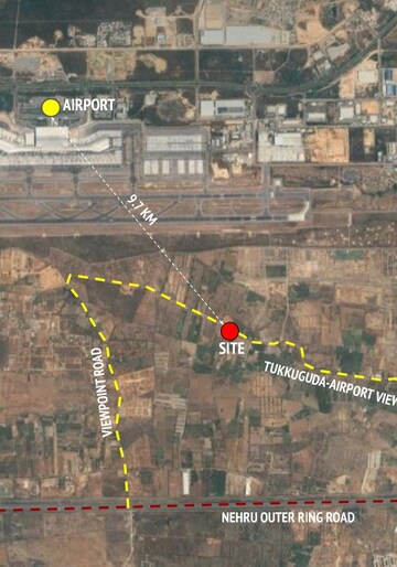 4 BHK Villa – Map Location View at Tukkuguda - for Sale