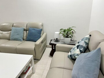 Living Room in 2.5 BHK Apartment at Prestige High Fields, Gachibowli – for Rent