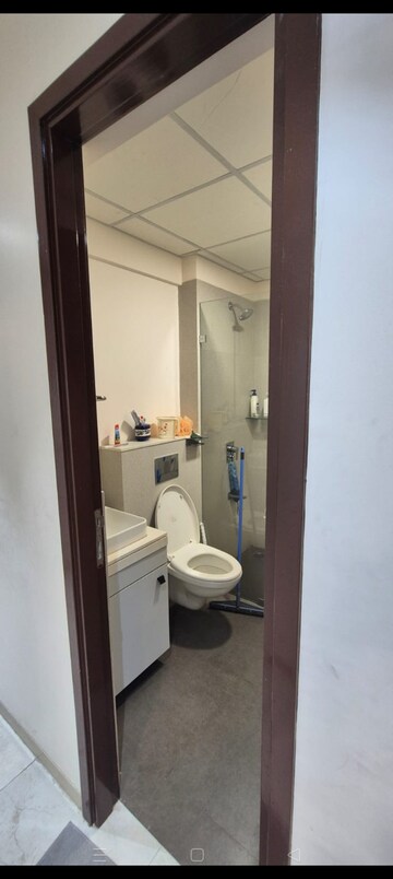 Bathroom in 3 BHK Apartment at Piramal Vaikunth, Balkum Pada – for Rent