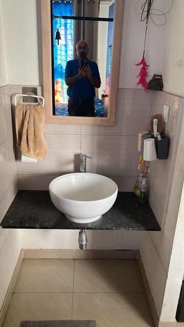 Bathroom in 2 BHK Apartment at Purva Silversands, Mundhwa – for Rent