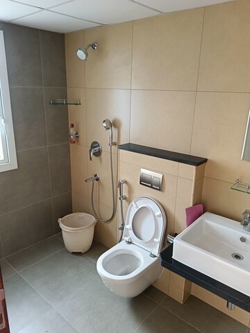 Bathroom in 3 BHK Apartment at Brigade Cornerstone Utopia, Varthur – for Rent