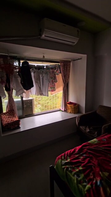 Bedroom in 1 BHK Apartment at Lokhandwala Riviera Tower, Kandivali East – for Rent