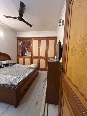 Bedroom in 3 BHK Apartment at Madhav Kunj The Sarawasti Vihar CGHS, Rohini Sector 9 – for Sale