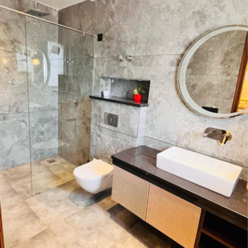Bathroom in 3 BHK Builder Floor at Sushant Lok 3, Sector 57 – for Sale