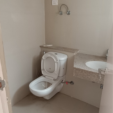 Bathroom in 3 BHK Apartment at Emaar Gurgaon Greens, Sector 102 – for Rent