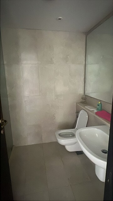 Bathroom in 3 BHK Apartment at Panchshil Towers, Kharadi – for Rent