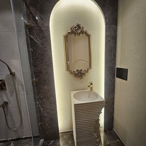 Bathroom in 3.5 BHK Builder Floor at New Rajinder Nagar – for Sale