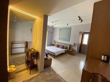 Living Room in 4 BHK Apartment at Lodha Belmondo, Gahunje – for Rent