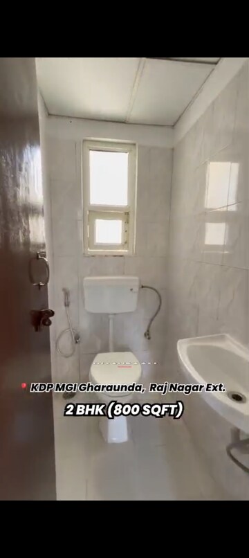 Bathroom in 2 BHK Apartment at MGI Gharaunda, Raj Nagar Extension – for Sale