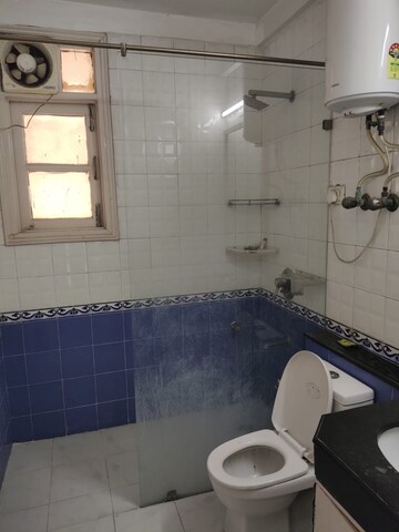 Bathroom in 4 BHK Apartment at Eros Garden Villas, Charmwood Village – for Sale