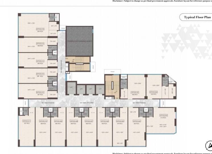 Floor Plan, avani-signature Commercial Office Space 604 Sq.Ft. In Ghatkopar West Mumbai 8811026
