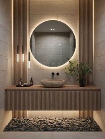 Attached Bathroom in 4 BHK Builder Floor at South Extension I – for Rent