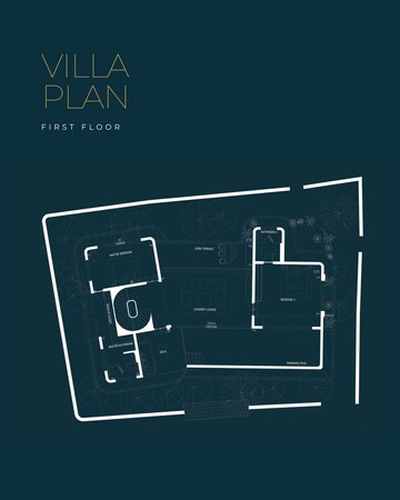 Floor Plan in 4 BHK Villa at Parra – for Sale