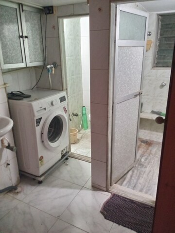 Bathroom in 1 BHK Apartment at Mahesh Nagar CHS, Goregaon West – for Rent