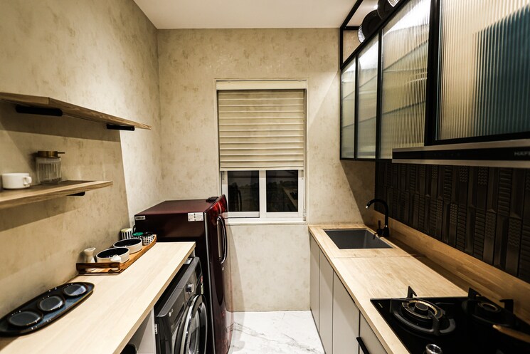 Kitchen, dosti-west-county 2 Bedroom 747 Sq.Ft. Apartment In Balkum Pada Thane 8811037