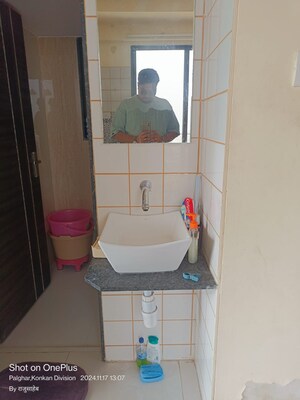 Bathroom in 1 BHK Apartment at Ornate Galaxy, Naigaon East – for Sale