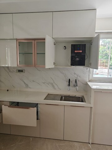 Kitchen in 3 BHK Apartment at Bhandari 43 Privet Drive, Balewadi – for Rent