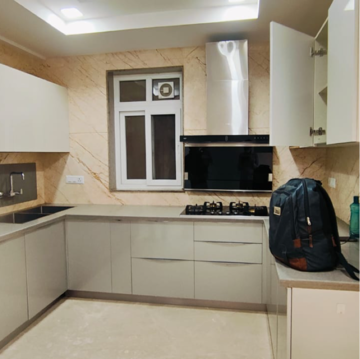 Kitchen in 4 BHK Builder Floor at Panchsheel Enclave – for Rent