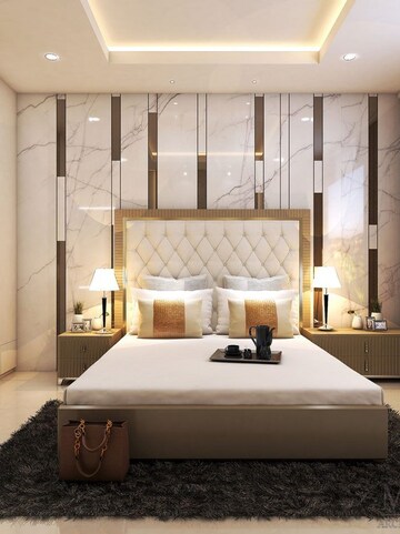 Bedroom in 3 BHK Builder Floor at DLF Atria, Dlf Phase ii – for Rent