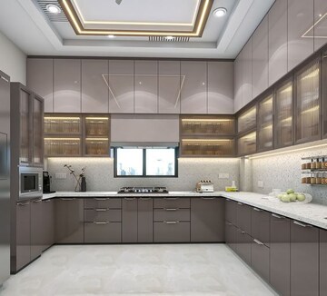 Kitchen in 4 BHK Builder Floor at DLF The Summit, Dlf Phase V – for Rent