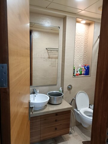 Bathroom in 4 BHK Apartment at The Spires, Aundh – for Rent