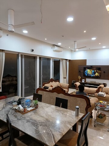Living Room in 4 BHK Apartment at The Spires, Aundh – for Rent