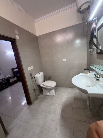 Bathroom in 1.5 BHK Independent House at Sushant Lok I – for Rent
