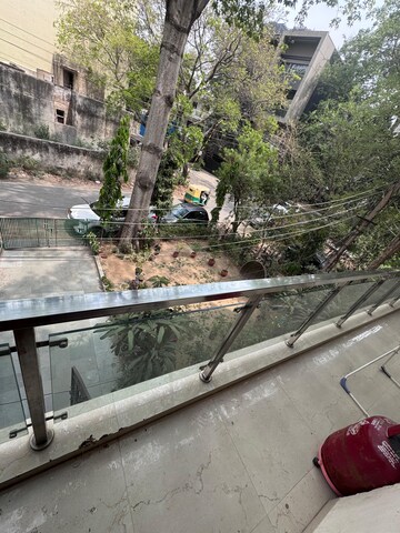 Balcony in 1.5 BHK Independent House at Sushant Lok I – for Rent