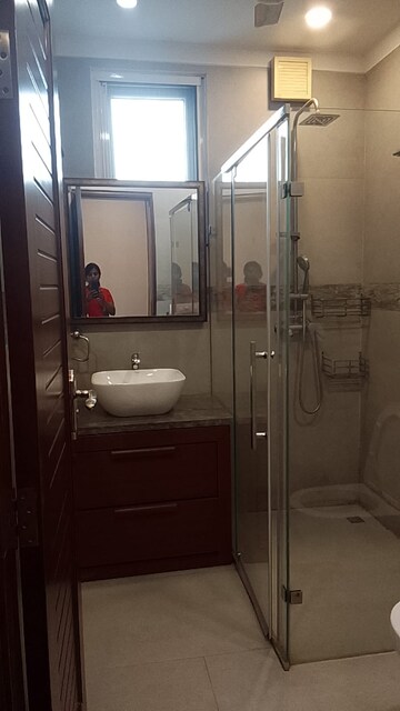 Bathroom in 4 BHK Builder Floor at Anand Niketan – for Rent