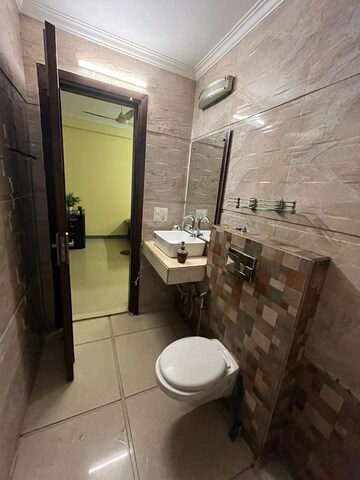 Bathroom in 4 BHK Builder Floor at Paryavaran Complex – for Rent