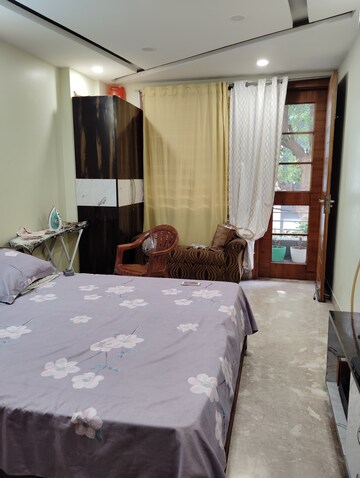 Bedroom in 2.5 BHK Builder Floor at Navbharat Apartments, Paschim Vihar – for Rent