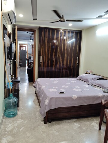 Bedroom in 2.5 BHK Builder Floor at Navbharat Apartments, Paschim Vihar – for Rent