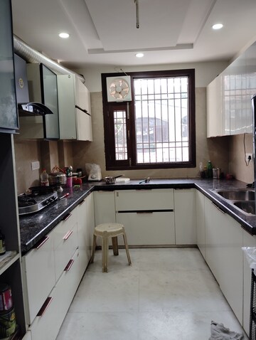 Kitchen in 3 BHK Apartment at Mayur Bagh Apartments, Paschim Vihar – for Rent