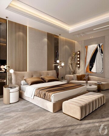 Bedroom in 4 BHK Builder Floor at DLF The Pinnacle, Dlf Phase V – for Rent
