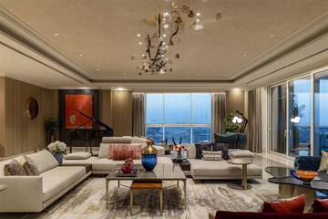 Living Room in 4 BHK Builder Floor at DLF Alameda Independent Floors, Sector 73 – for Sale