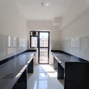 Kitchen in 2 BHK Apartment at Runwal Gardens Phase 2, Kalyan Shilphata Road – for Rent