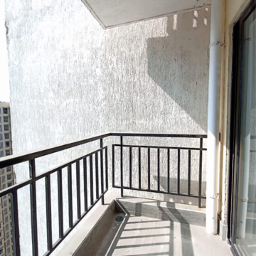 Balcony in 2 BHK Apartment at Runwal Gardens Phase 2, Kalyan Shilphata Road – for Rent