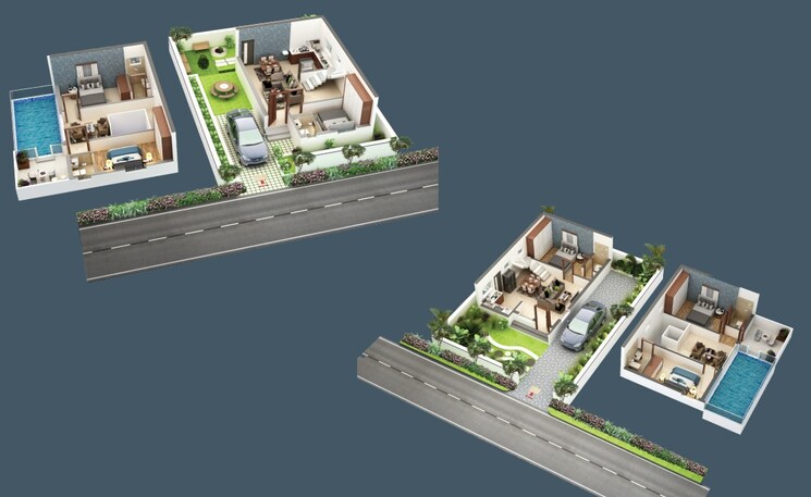 Master Plan, sri-jagathswapna-spanesta 3 Bedroom 1260 Sq.Ft. Villa In Bacharam Hyderabad 8810024
