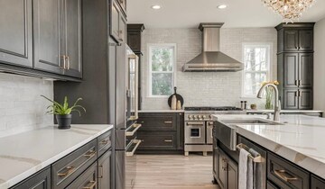 Kitchen in 4 BHK Villa at New Friends Colony – for Rent