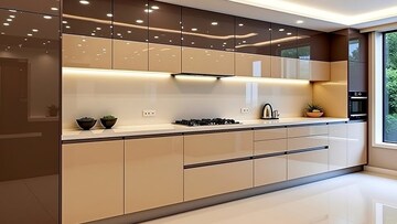 Kitchen in 1 BHK Builder Floor at DLF The Pinnacle, Dlf Phase V – for Rent
