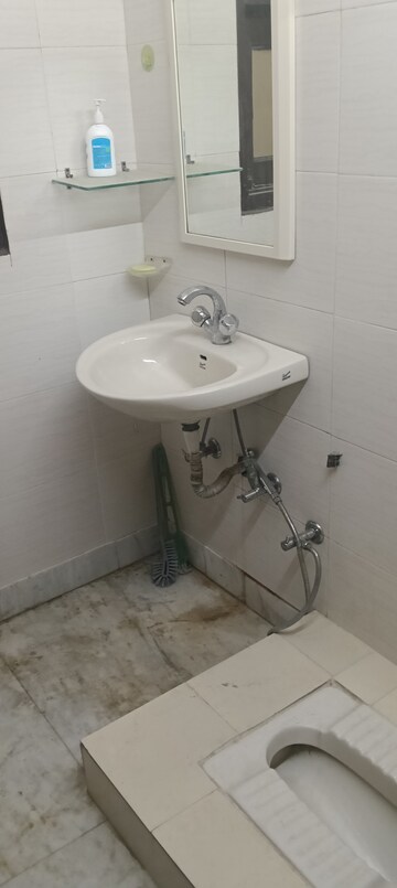 Bathroom in 2 BHK Builder Floor at Lajpat Nagar I – for Rent