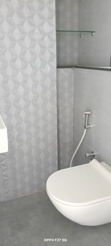 Bathroom in 2 BHK Apartment at Ashar Axis, Majiwada – for Rent