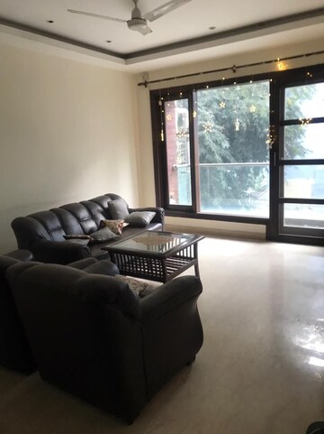 Living Room in 3 BHK Apartment at Greater Kailash I – for Rent