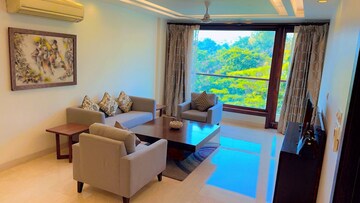 Living Room in 4 BHK Apartment at Boutique Residential Apartments D-6 4, Vasant Vihar – for Rent