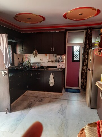 Kitchen in 1 RK Builder Floor at Shyam Park Extension – for Rent