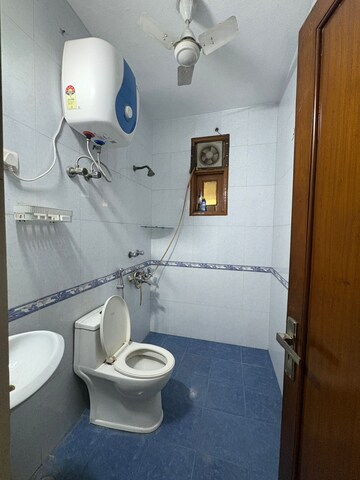 Bathroom in 2 BHK Apartment at Boutique Residential Apartments C-220, Malviya Nagar – for Rent
