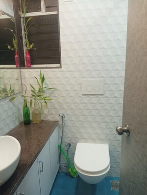 Bathroom in 2 BHK Apartment at Group Seven Rushi Heights, Goregaon East – for Sale